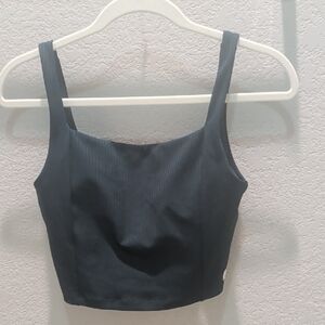 Vuori Green Moss Crop Top